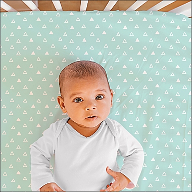 The Peanutshell&trade; 2-Pack Safari Fitted Crib Sheets in White. View a larger version of this product image.