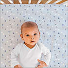 Alternate image 2 for The Peanutshell&trade; 2-Pack Sleepy Elephant Fitted Crib Sheets in Blue/Grey