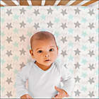Alternate image 1 for The Peanutshell&trade; 2-Pack Stars Fitted Crib Sheets in Grey/Mint