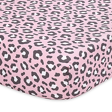 The Peanutshell&trade; 2-Pack Animal Print Fitted Crib Sheets in Ivory/Black. View a larger version of this product image.