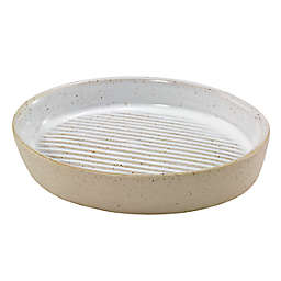 Avanti Drift Ceramic Soap Dish in White/Linen