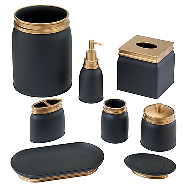 Avanti Memphis Bath Accessory Collection in Black. View a larger version of this product image.