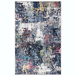 Concord Global Aloha Abstract 2'7 x 4'1 Multicolor Accent Rug