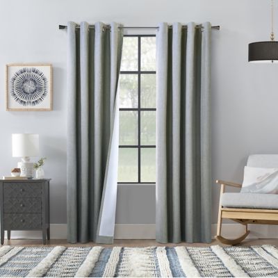 Commonwealth Home Fashions ThermaPlus Bedford Blackout Curtain Panel Pair (Set of 2)