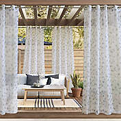 Commonwealth Home Fashions Two-Tone Leaf Botanical Grommet Outdoor Curtain Panel (Single)