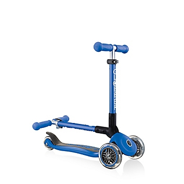 Globber&reg; Junior Series 3-Wheel Foldable Scooter in Navy Blue. View a larger version of this product image.