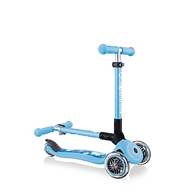 Globber&reg; Junior Series 3-Wheel Foldable Scooter in Pastel Blue. View a larger version of this product image.