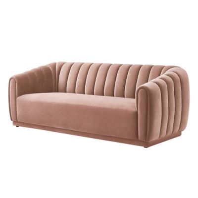 Inspired Home Velvet Sofa