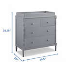 Alternate image 11 for Delta Children Saint 4-Drawer Dresser with Changing Topper in Grey
