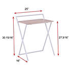 Alternate image 2 for Simply Essential&trade; Folding Desk in Light Oak