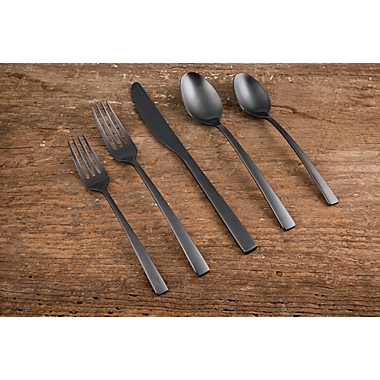 Fiesta&reg; Spark 20-Piece Black Flatware Set. View a larger version of this product image.
