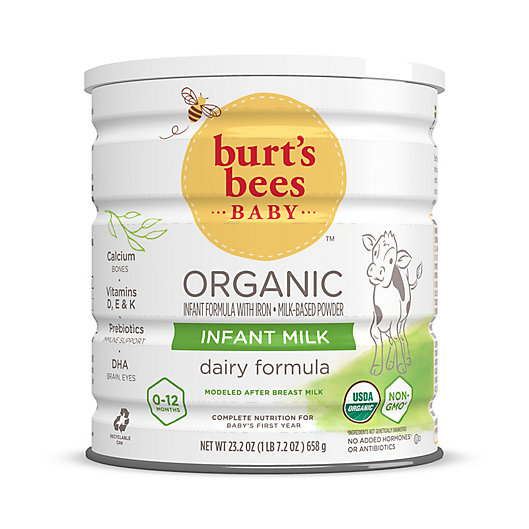 Alternate image 1 for Burt's Bees Baby® 23.2 oz. Organic Infant Milk Powder Dairy Formula