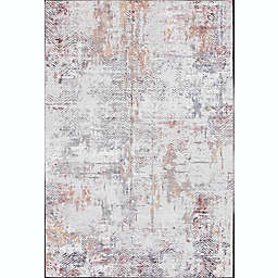 Stivelly 5' x 7'3 Area Rug in Taupe/Coral