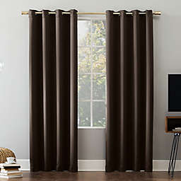 Sun Zero® Oslo Extreme Total Blackout 108-Inch Grommet Curtain Panel in Cocoa (Single)