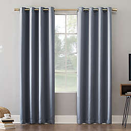 Sun Zero® Oslo Extreme Total Blackout 54-Inch Grommet Curtain Panel in Haze (Single)