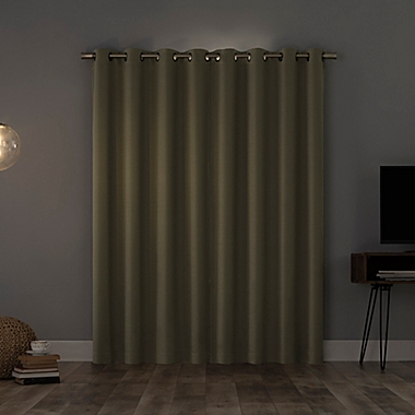 Sun Zero&reg; Oslo Extreme Total Blackout 95-Inch Curtain Panel in Olive Green (Single). View a larger version of this product image.