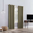 Alternate image 1 for Sun Zero&reg; Oslo Extreme Total Blackout 95-Inch Curtain Panel in Olive Green (Single)