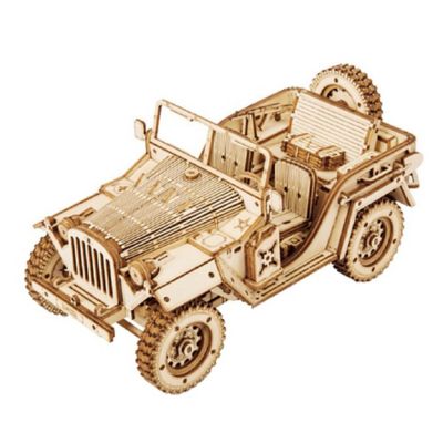 Hands Craft Modern Wooden Puzzle Army SUV