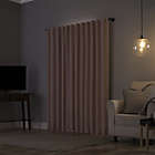 Alternate image 8 for Sun Zero&reg; Evelina Faux Silk Thermal Total Blackout 63-Inch Curtain Panel in Blush (Single)
