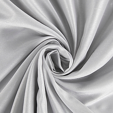 Sun Zero&reg; Evelina Faux Silk Thermal Total Blackout 95-Inch Curtain Panel in Chrome (Single). View a larger version of this product image.