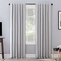 Sun Zero® Evelina Faux Silk Thermal Total Blackout 95-Inch Curtain Panel in Chrome (Single)