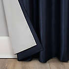 Alternate image 3 for Sun Zero&reg; Evelina Faux Silk Thermal Total Blackout 108-Inch Curtain Panel in Navy (Single)