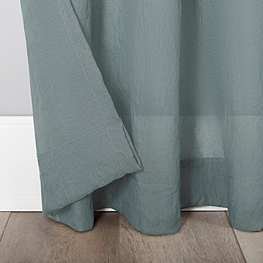 Lourdes 95-Inch Curtain in Harbor Blue (Single). View a larger version of this product image.