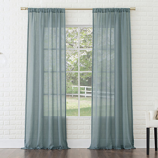 Alternate image 1 for No. 918® Lourdes Rod Pocket Semi-Sheer Window Curtain Panel (Single)