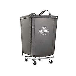 Seville Classics Commercial Laundry Hamper Cart in Grey