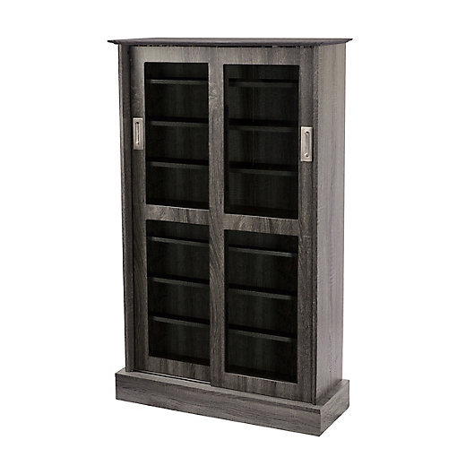 Atlantic Driffield Adjustable Shelf, Atlantic Windowpane 720 Media Cabinet With Sliding Glass Doors Espresso