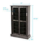 Alternate image 2 for Atlantic Driffield Adjustable Shelf Media Cabinet in Gray