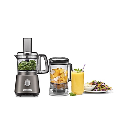 Cuisinart&reg; Compact Kitchen Central Food Processor/Blender in Grey. View a larger version of this product image.