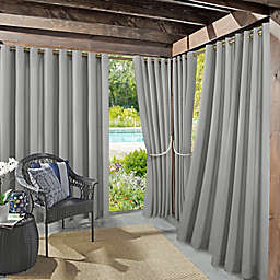 Sun Zero&reg; Dermot Indoor/Outdoor UV Protectant 95-Inch Curtain Panel in Gray (Single)