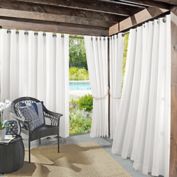 Sun Zero Dermot Indoor/Outdoor UV Protectant Grommet Curtain Panel (Single)