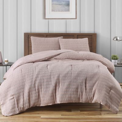Quartz Seamless Quilted Pink Gray Comforter Double Sided New Girls Home Bedding 