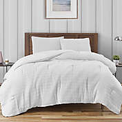 Crinkle 2-Piece Twin Comforter Set in White