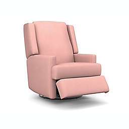 Best Chairs Ainsley Swivel Glider Recliner in Blush