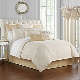 Waterford® Valetta 4-Piece Reversible California KIng Comforter Set in Ivory