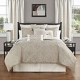 Waterford® Spencer 4-Piece Queen Comforter Set in Mocha