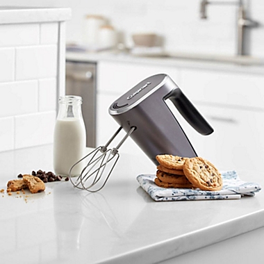 Cuisinart&reg; 5-Speed Cordless Rechargeable Hand Mixer in Silver. View a larger version of this product image.