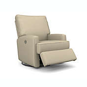 Best Chairs Kersey Power Swivel Glider Recliner in Taupe