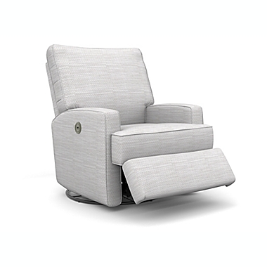 Best Chairs Kersey Power Swivel Recliner in Birch Champagne. View a larger version of this product image.