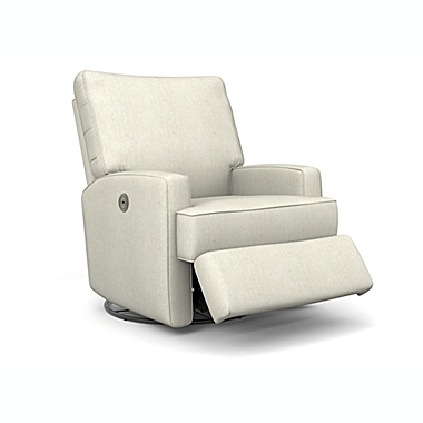Best Chairs Kersey Power Swivel Glider Recliner in Ivory Snow. View a larger version of this product image.