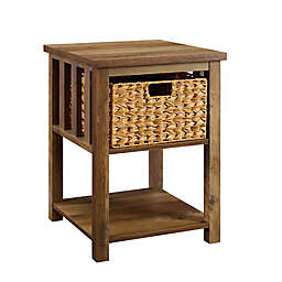 Forest Gate™ Accent Table with Wicker Basket
