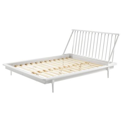 Forest Gate&trade; Diana Mid-Century Spindle Queen Bed Frame in White