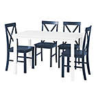 Alternate image 1 for Forest Gate&trade; Wheatridge 5-Piece Dining Set in White/Navy