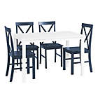 Alternate image 7 for Forest Gate&trade; Wheatridge 5-Piece Dining Set in White/Navy