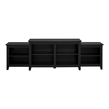 Forest Gate&trade; 80&quot; Tiered Top TV Stand in Black. View a larger version of this product image.