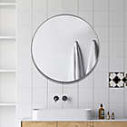 Alternate image 1 for Neutype 32-Inch Round Stainless Steel Wall Mirror in Black