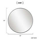 Alternate image 4 for Neutype 32-Inch Round Stainless Steel Wall Mirror in Black